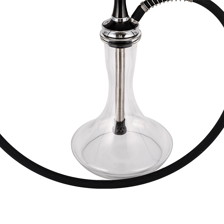 Kính trong suốt Nhôm không gỉ 1 lỗ Yahei Hookah 56cm